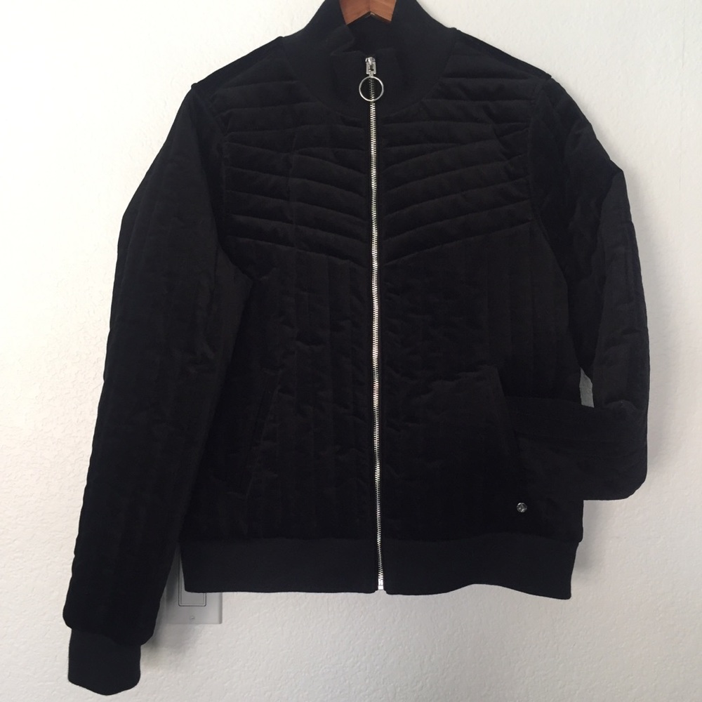 Quilted velour jacket